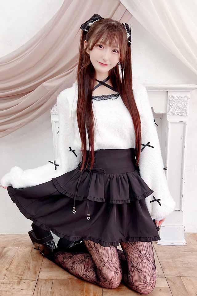 【MA*RS】チビリボンケープ風ニット - ホワイト size-F-Ma*rs WebStore by LiLimPark