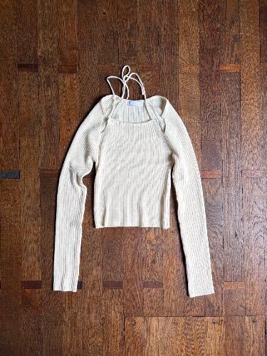Halter neck knit(2colors)