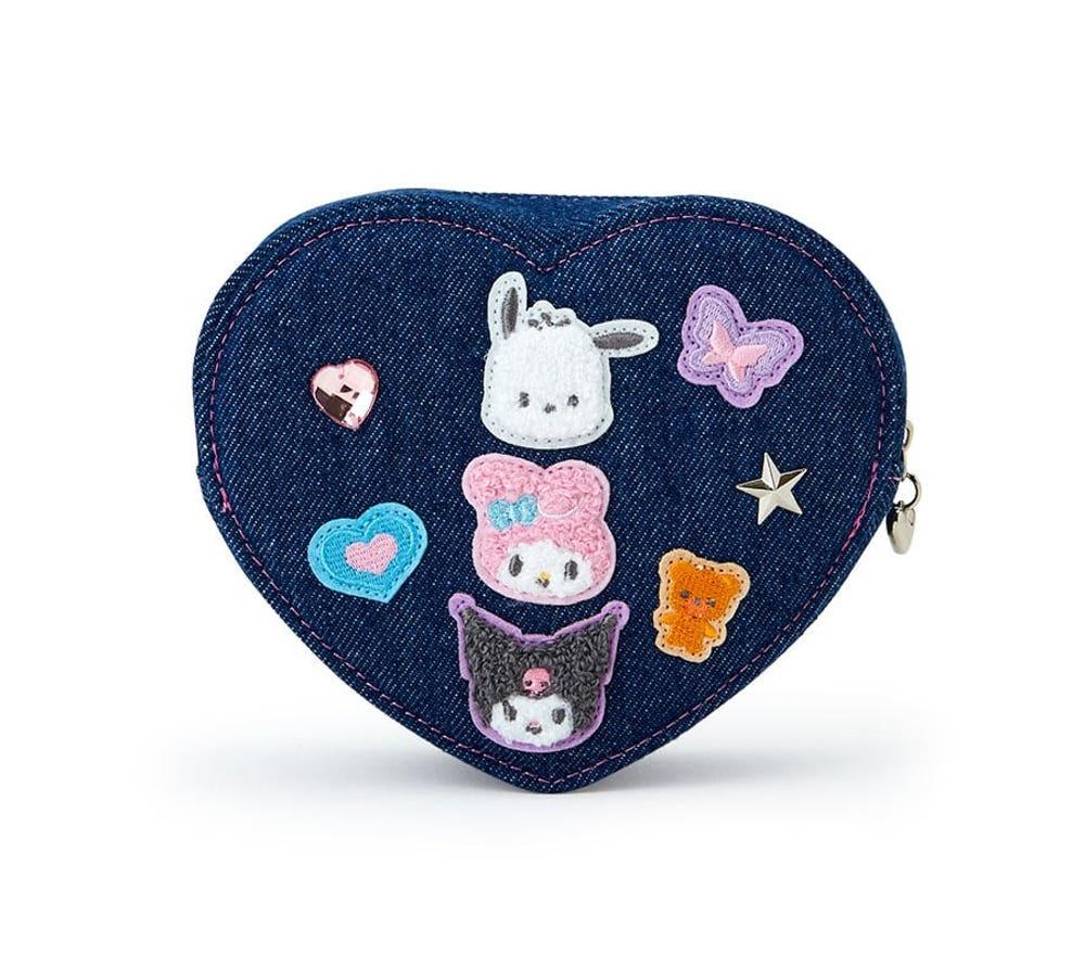 [산리오] 데님 와펜 시리즈 파우치
