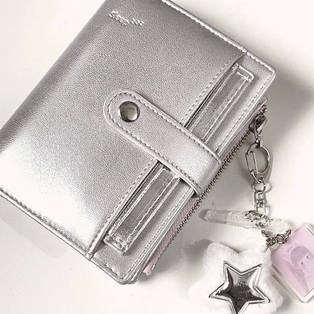 ๋⭑⚝OPEN๋࣭⭑⚝  Silver Wallet 다이어리 실버 월렛 다이어리커버 케이스