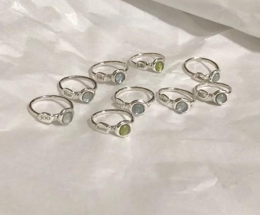 천연석과 나만의 각인이 담긴 디얼링