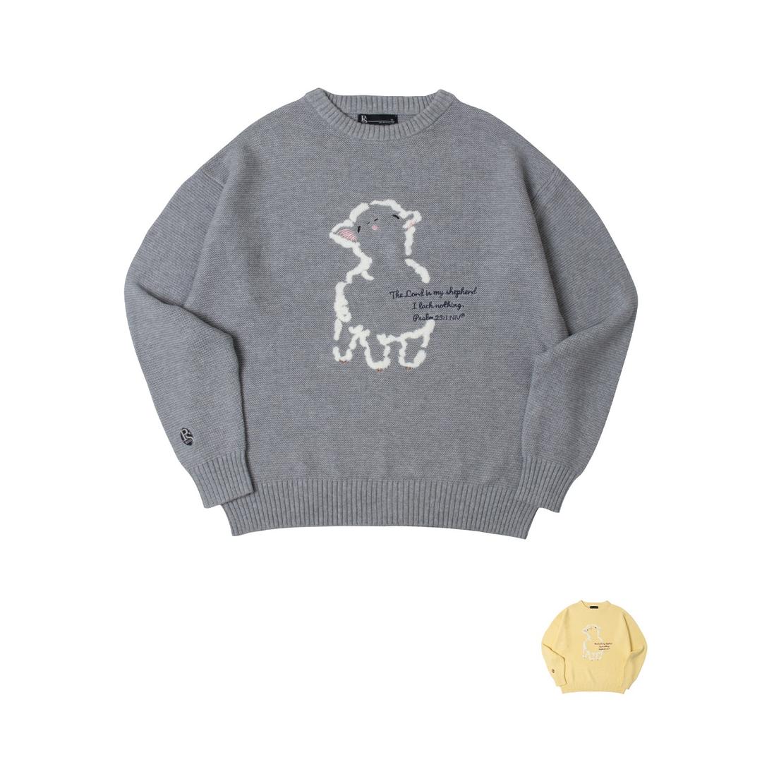 [Psalm23:1]  어린양 크루넥 스웨터