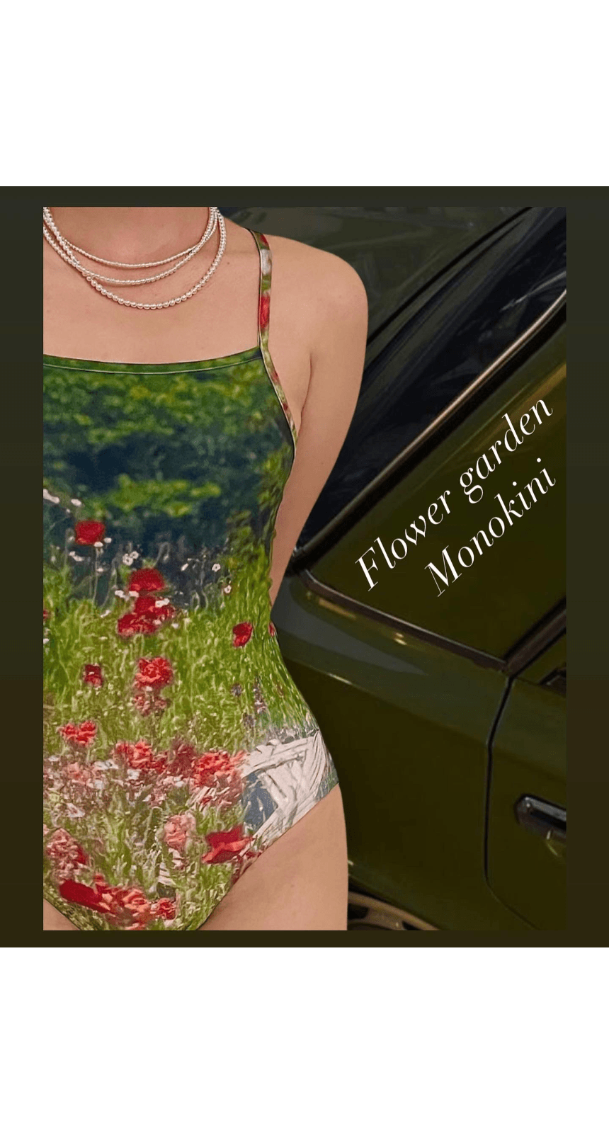 Flower garden Monokini