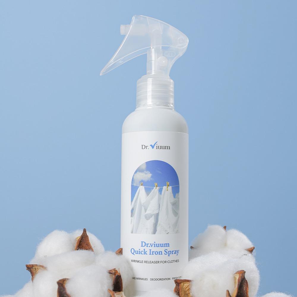 닥터비움 퀵 다리미 스프레이 200ml/구겨진 옷 주름 제거 탈취 효과