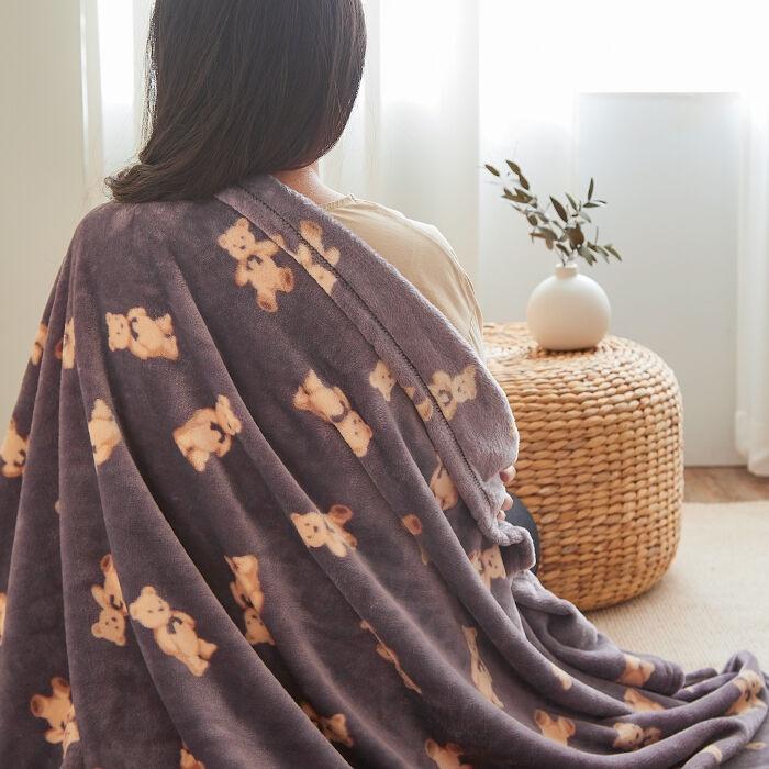 백코 브라운 극세사 밍크담요(소형/대형/특대형)