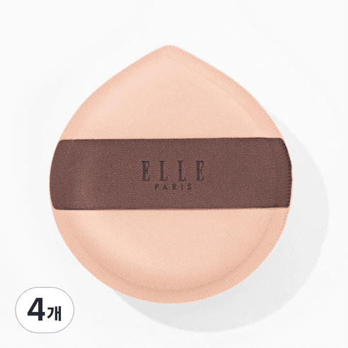 ELLE PARIS BIG 팡팡퍼프 + 휴대용 케이스 증정, 4개, 무향