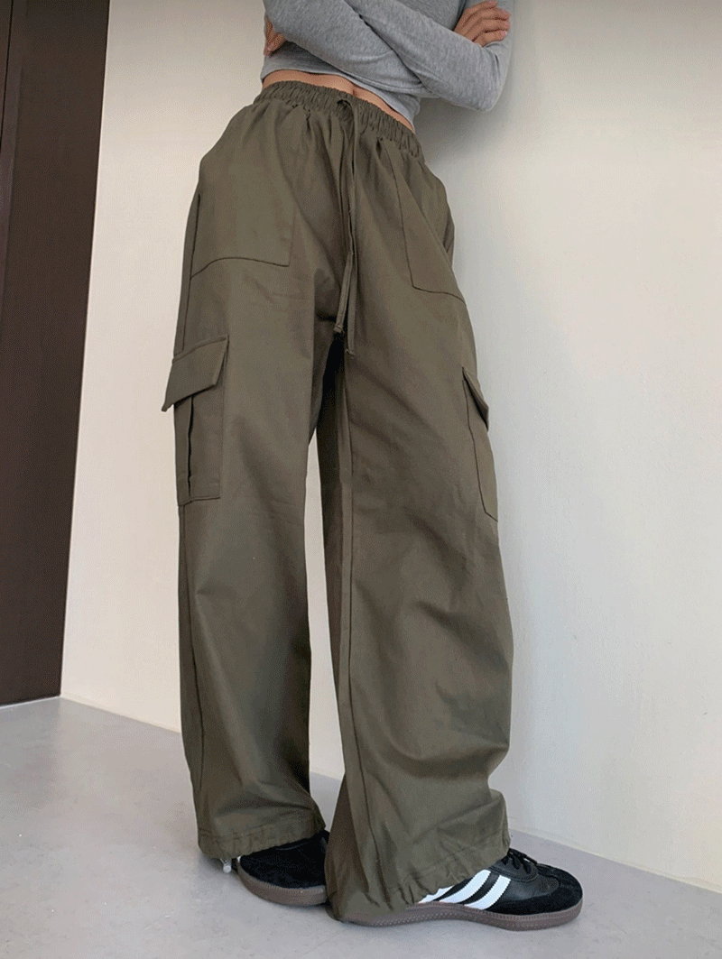 투웨이 이지 카고팬츠 (블랙/베이지/카키/화이트)