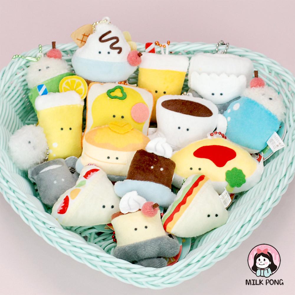 쁘띠 카페 인형 키링 미니 간식 가방고리