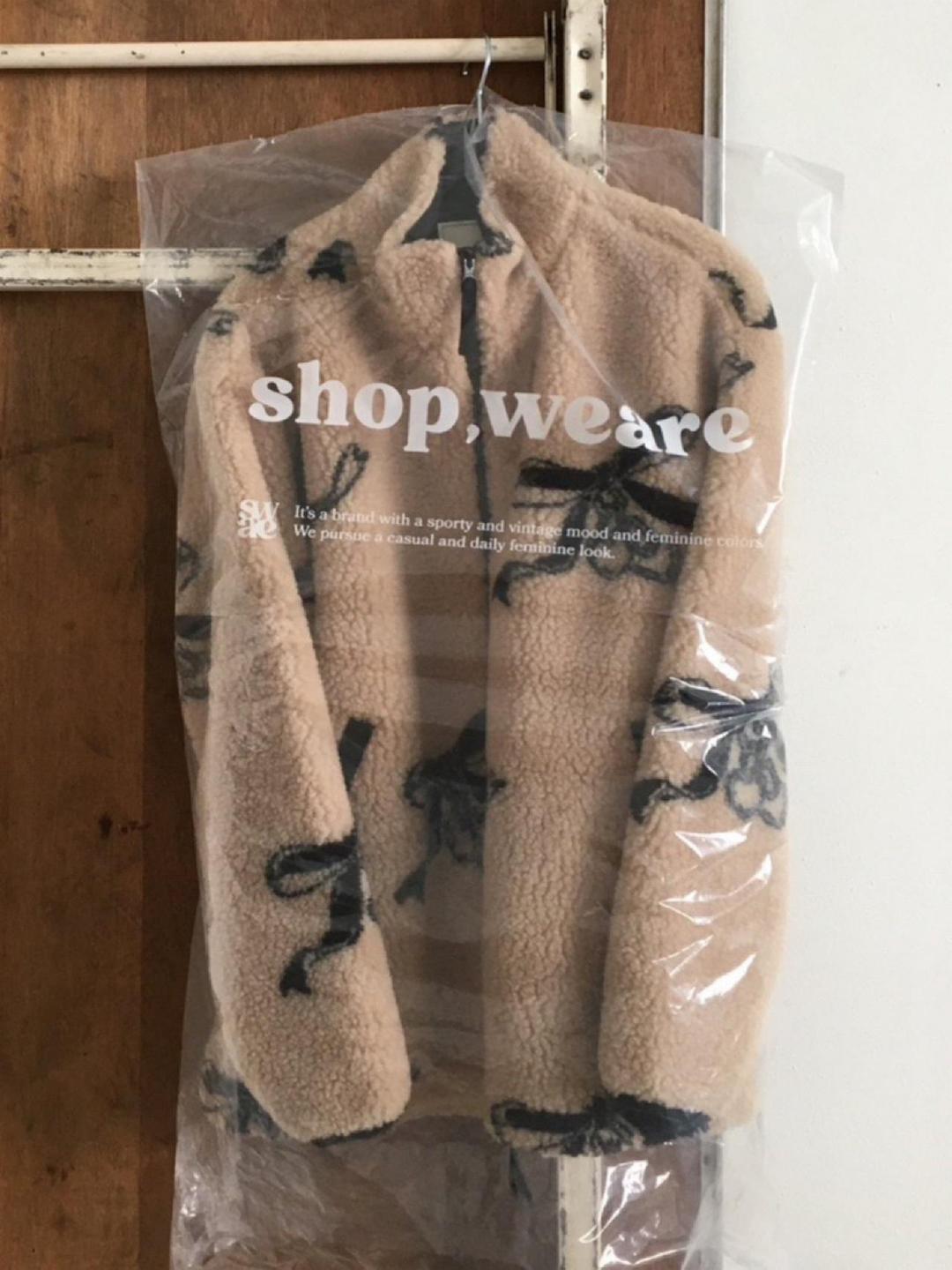 히스 위아 리본 후리스 집업