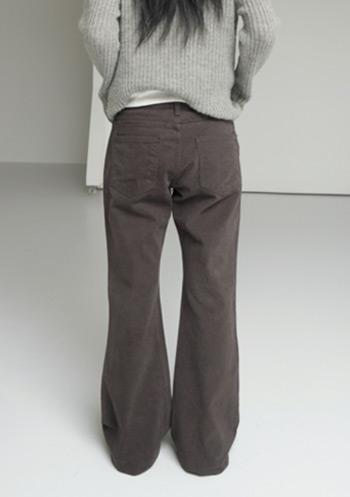에프터먼데이 warm boots-cut cotton pants (2c)