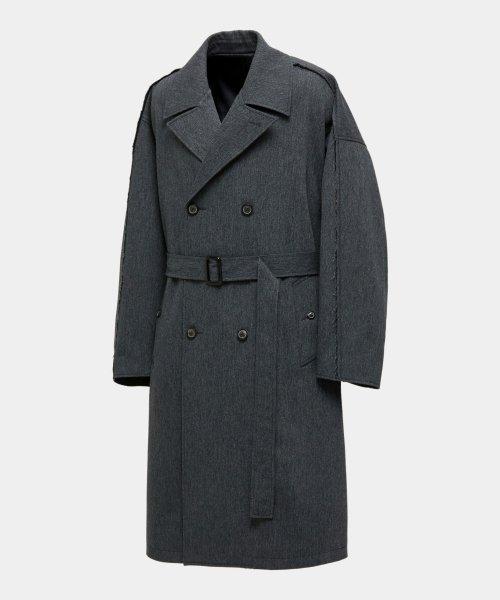 로우 컷 타이로켄 코트 (차콜그레이)