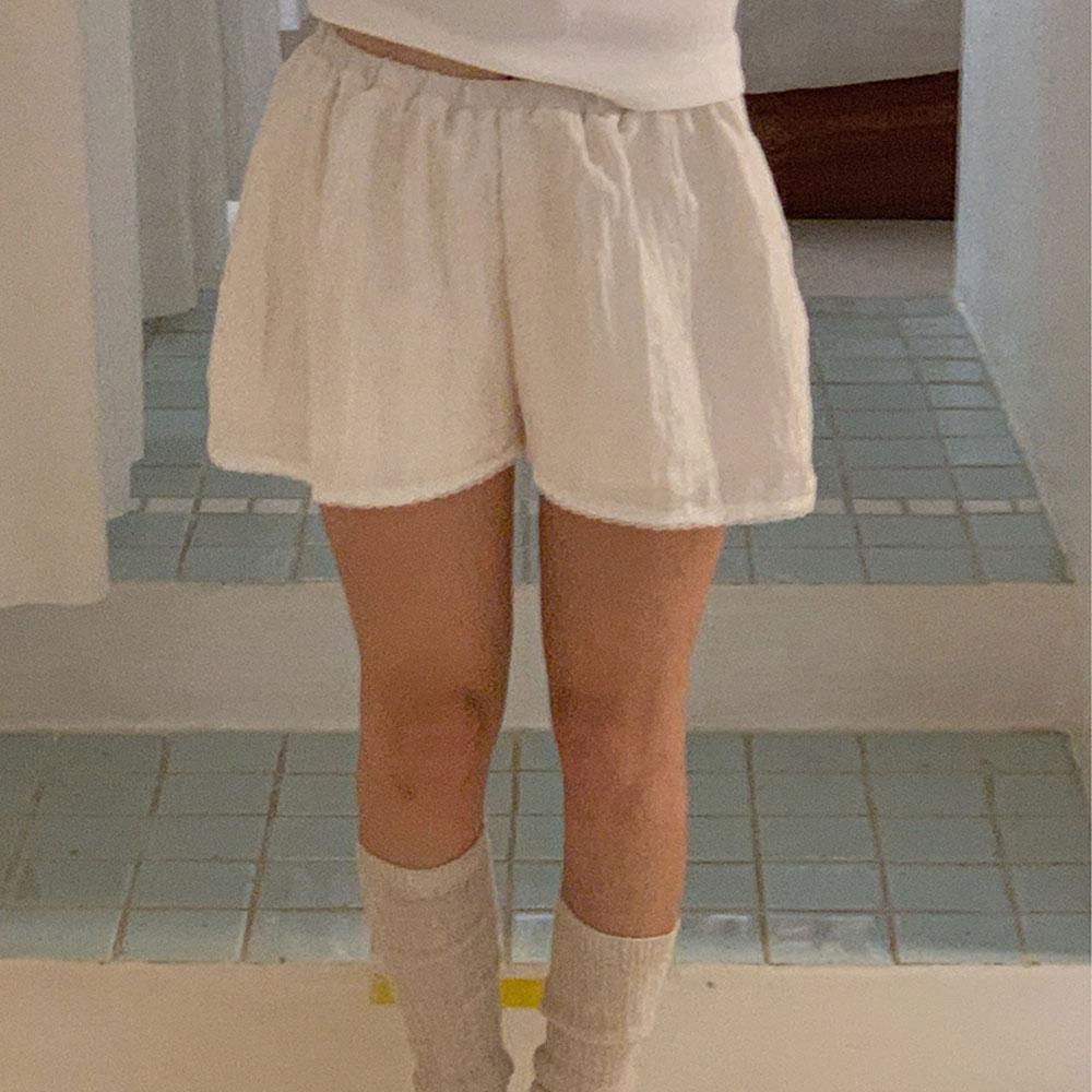 러빈브리즈 (당일출고) 레이스 이지 볼륨 쇼츠