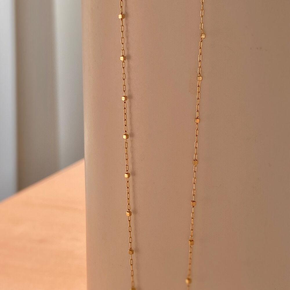 14k gold 스퀘어 체인 네크리스