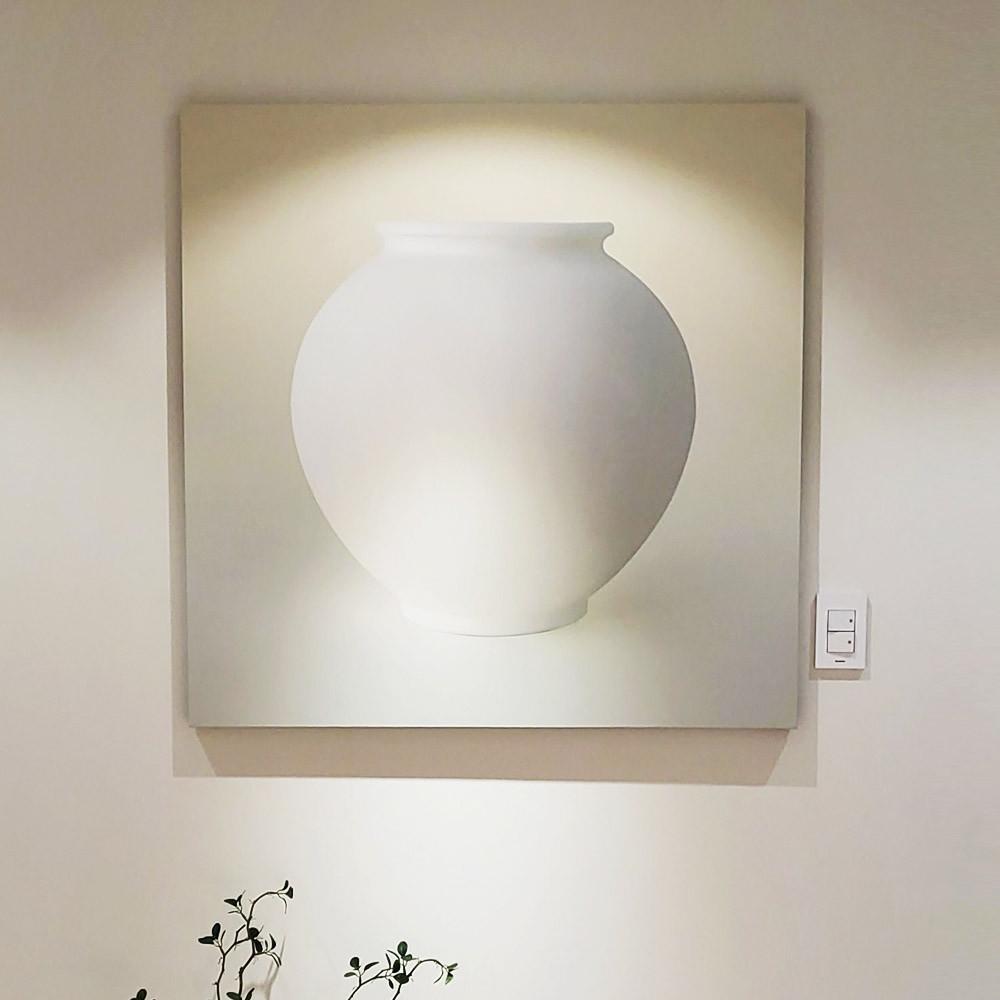 다복상징 돈들어오는 달항아리그림