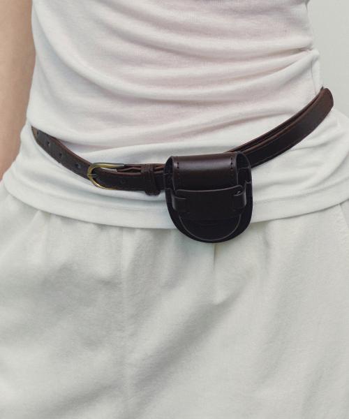 투 웨이 미니 백 벨트 (브라운)