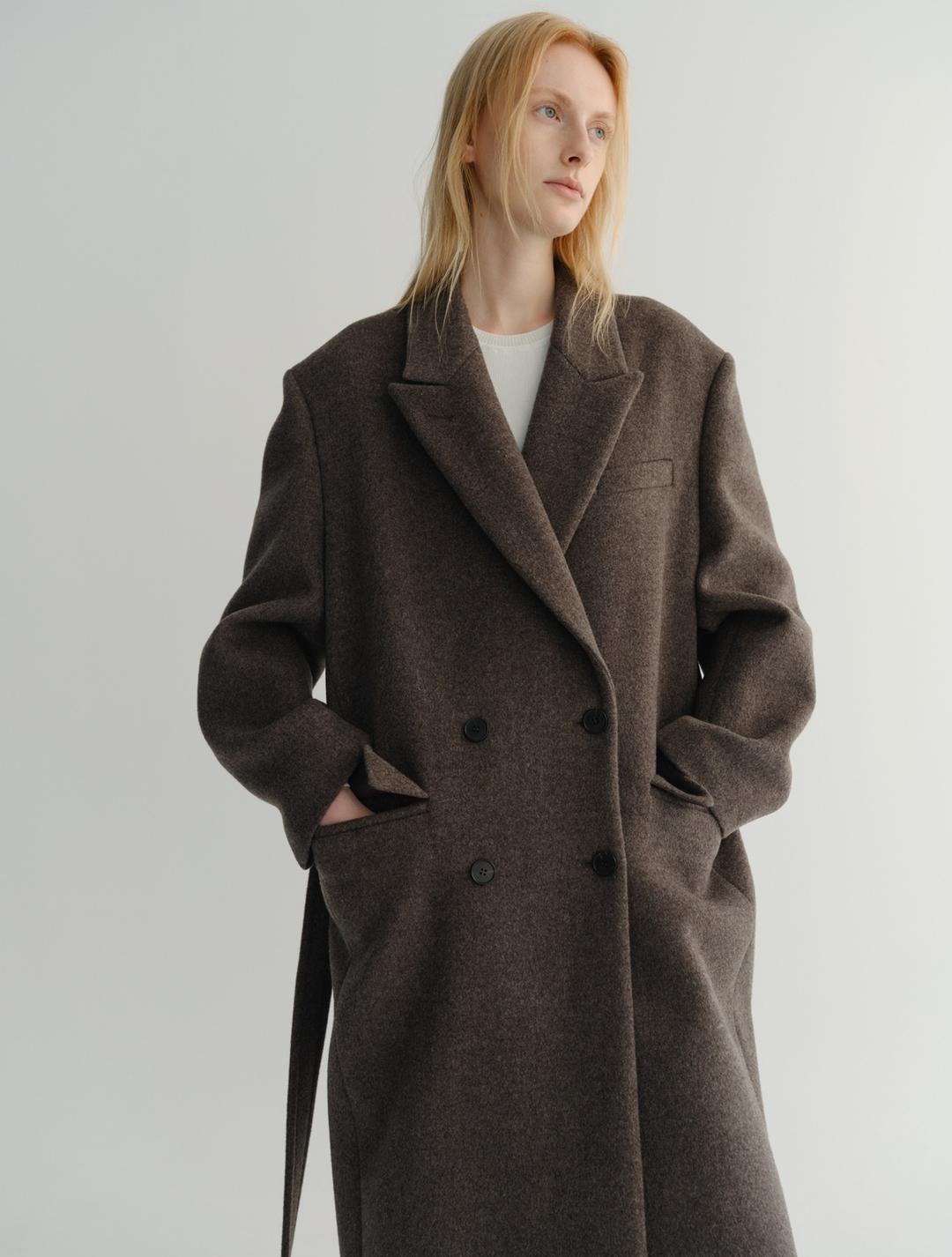 Oversized Double Coat (Taupe)
