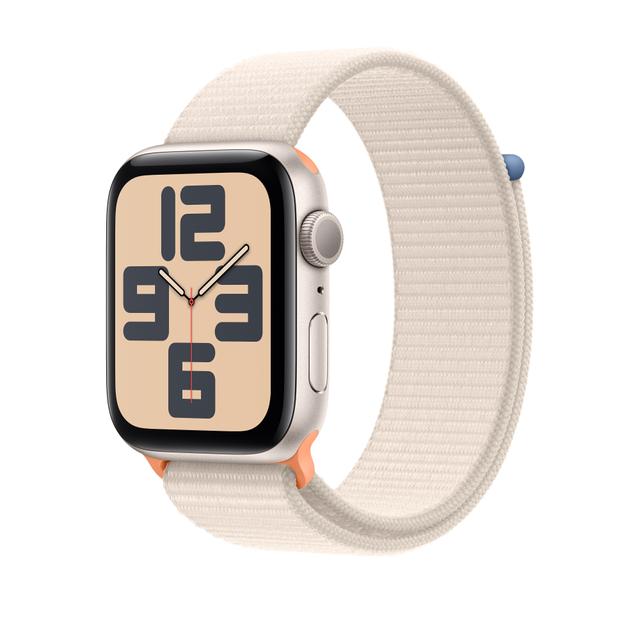 Apple Watch SE GPS 40mm 스타라이트 알루미늄 케이스, 그리고 스타라이트 스포츠 루프
