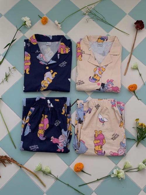 [MADE BY JOOBERRY] 디즈니정품* WINNIE THE POOH PAJAMA(남/여 사이즈) - NAVY/CREAM