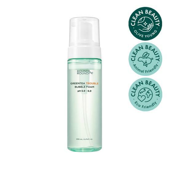 라운드어라운드 그린티 트러블 버블폼 200ml