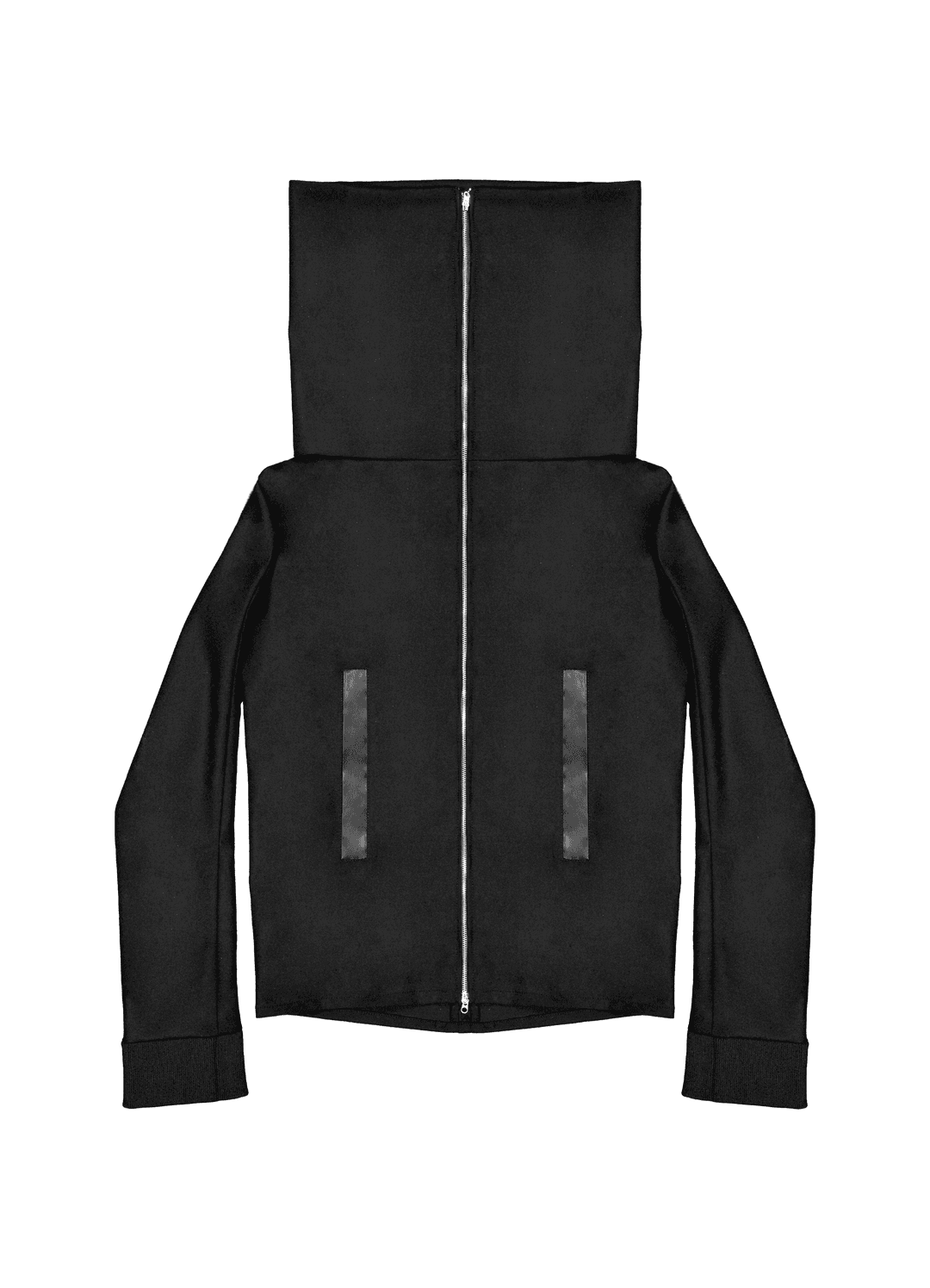 Stug wool crepe zip-up