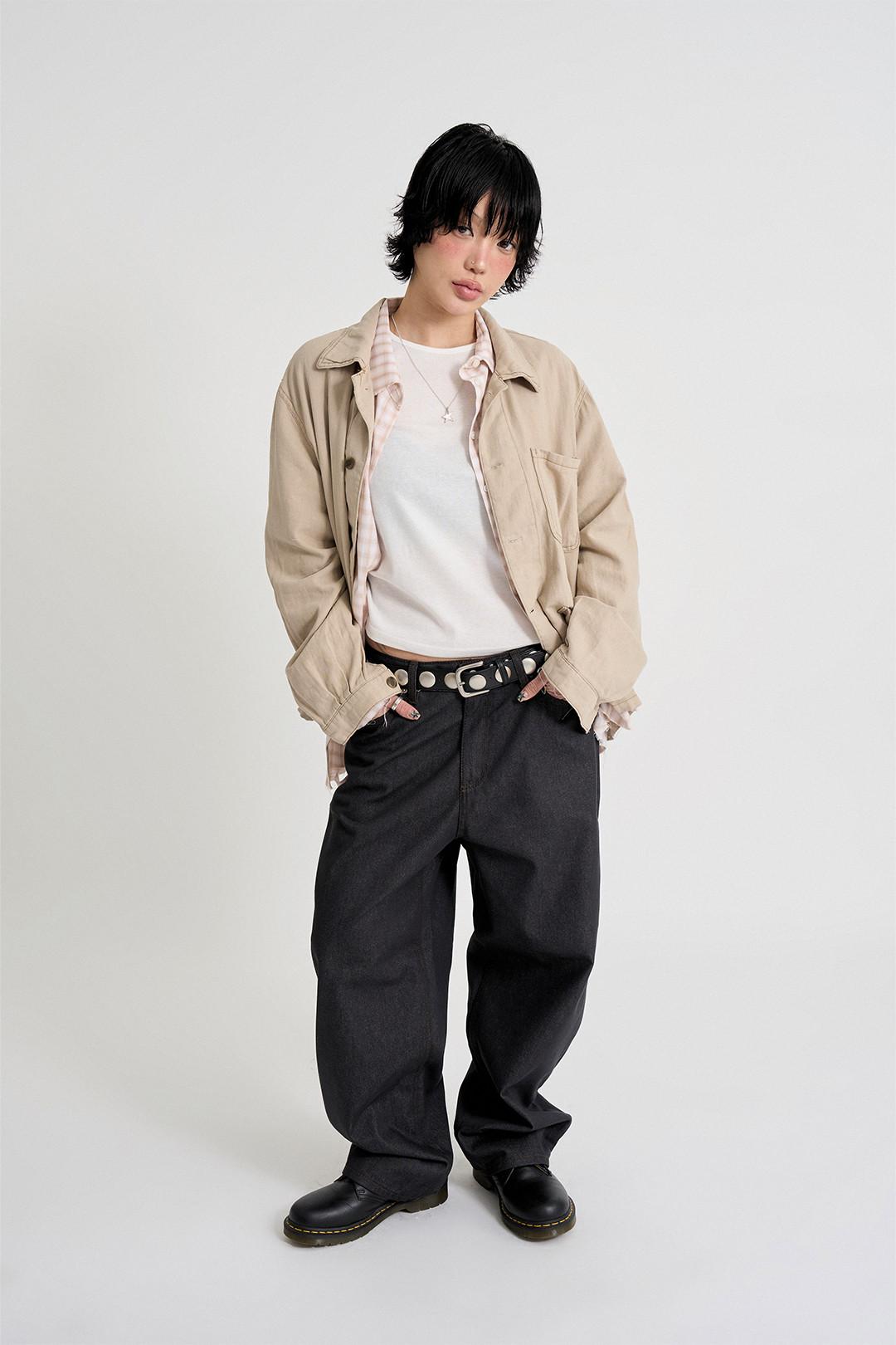 라우코하우스 린넨 프렌치 워크 자켓