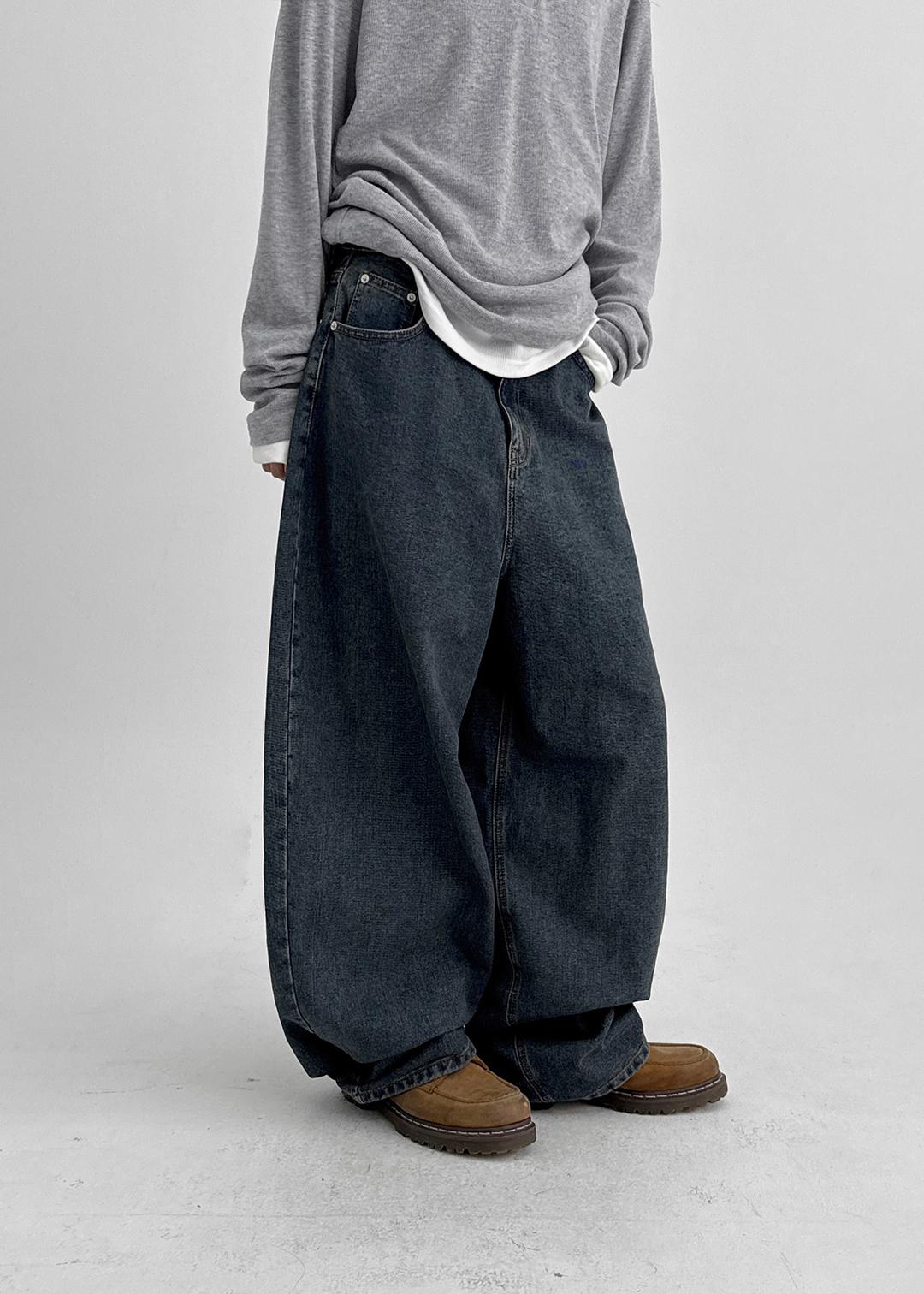 라이빙 와이드 데님팬츠