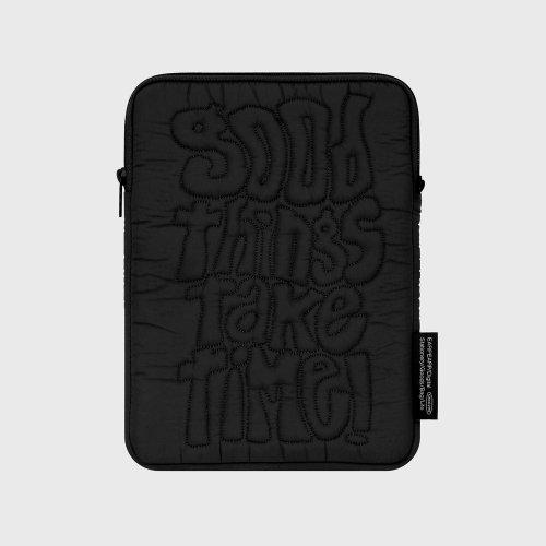 GOOD THINGS TAKE TIME-BLACK(아이패드 파우치)