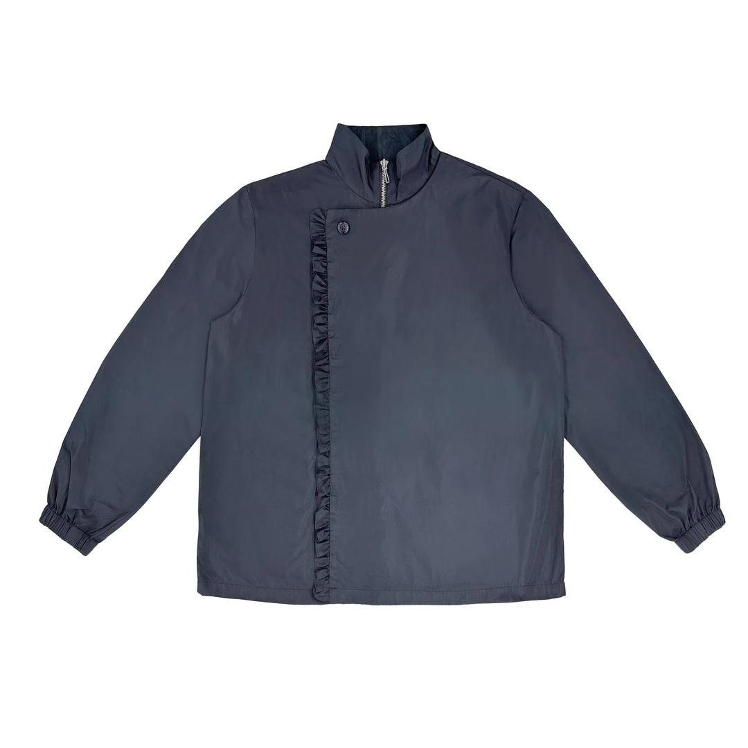 FRILL DETAILED FLAP JUMPER_BLACK