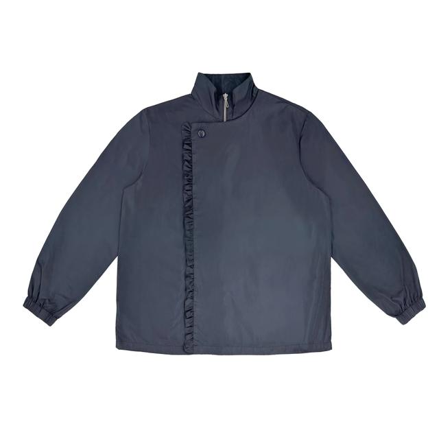 FRILL DETAILED FLAP JUMPER_BLACK