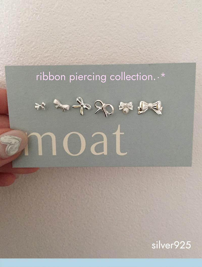 ribbon piercing collection (silver925)