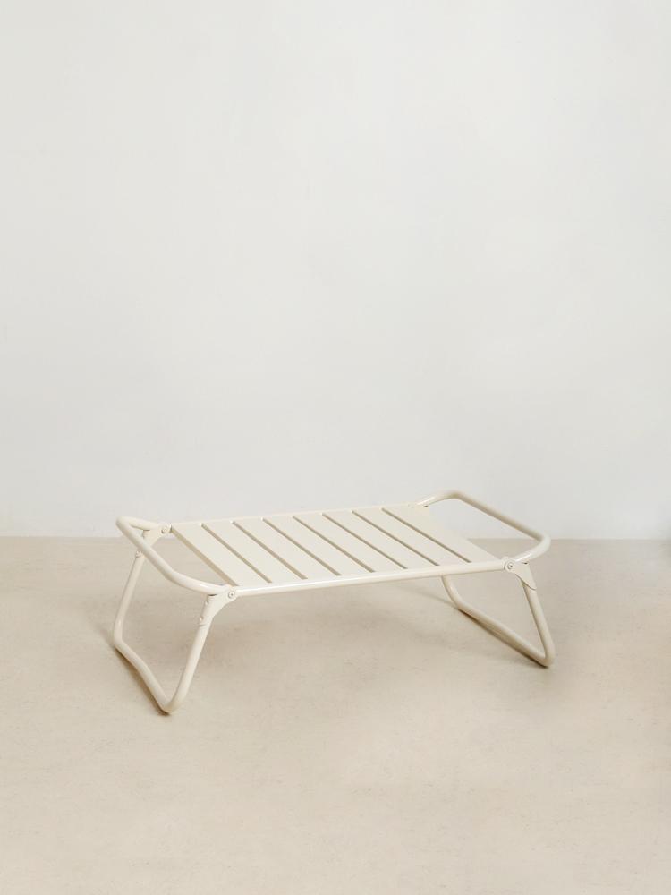 롬버스랩 스틸 테이블 로우 테라스 비치 폴딩 좌식 캠핑 테이블