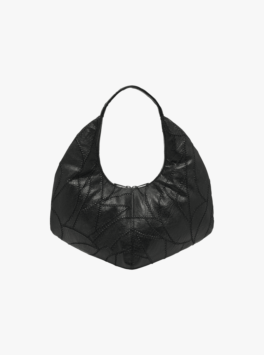 CRESCENT HOBO BAG IN BLACK