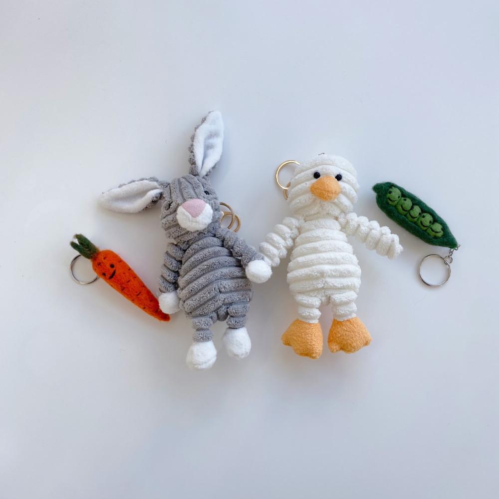 왕골덴 가방 악세사리 키링