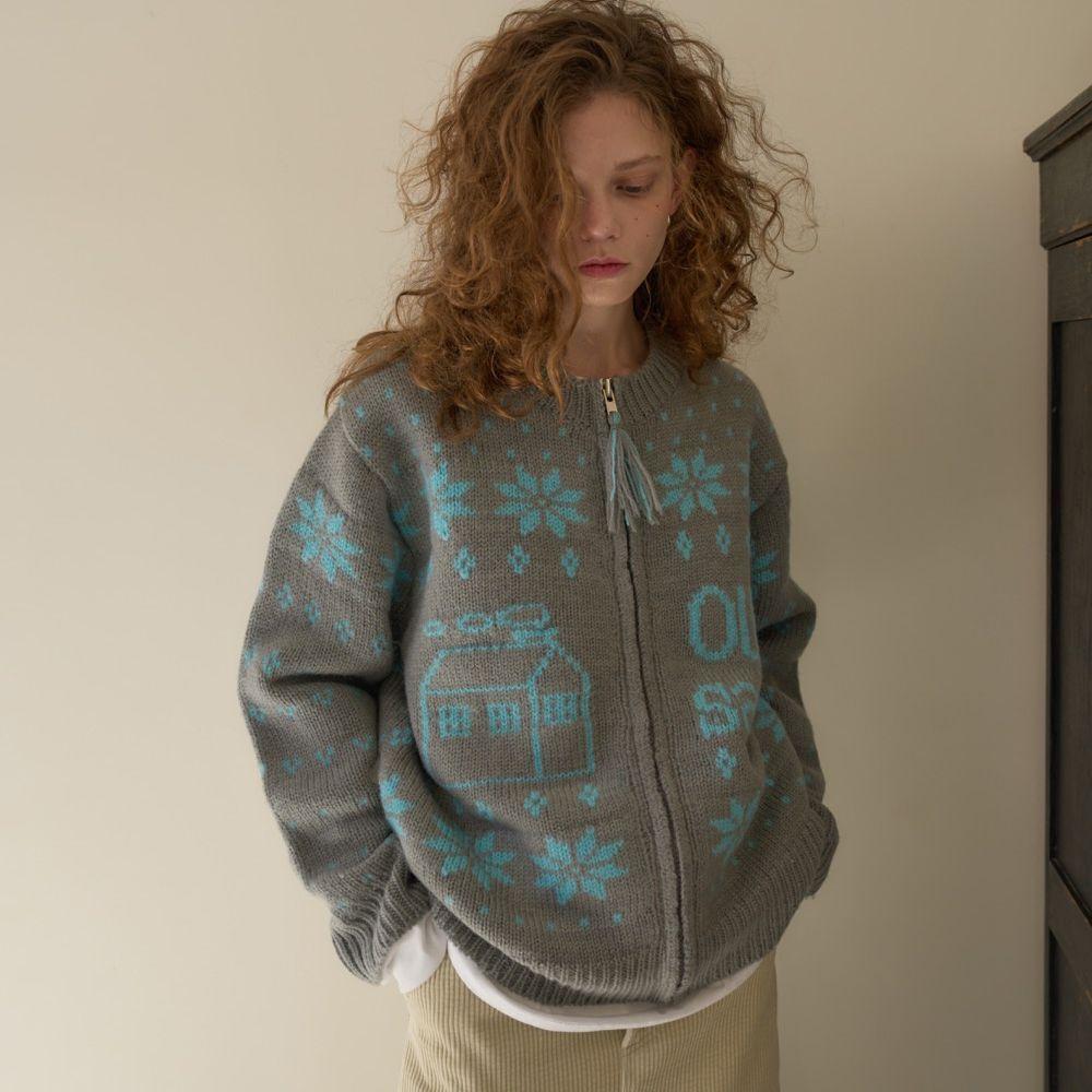 Saalty House Cardigan / Gray