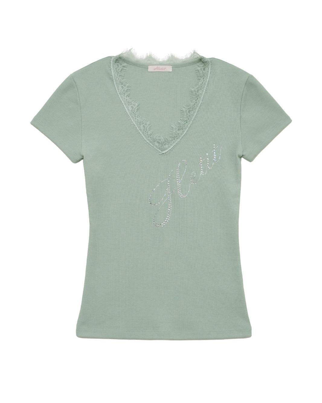 Lace Logo Short Sleeve T-shirt (Mint)