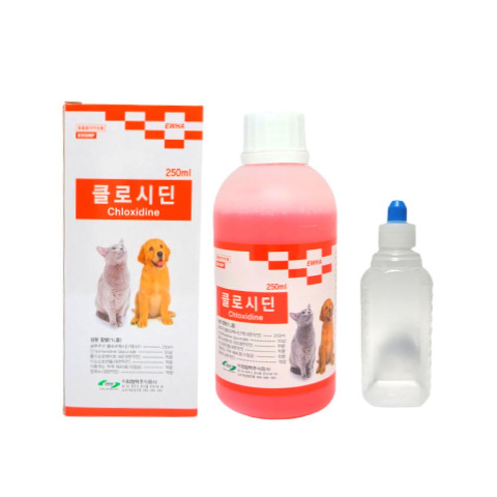 클로시딘 250ml 소독약 링웜 턱드름 알파헥시딘 [+공병포함 당일출고]