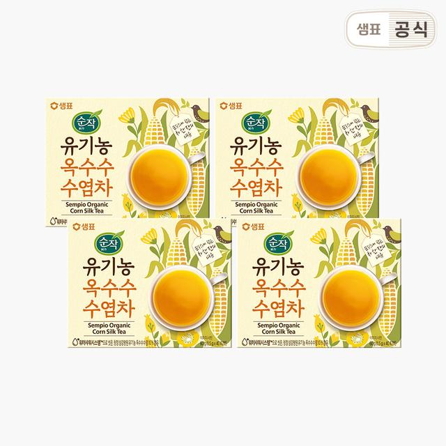 순작 유기농 옥수수수염차 티백 40T 4개