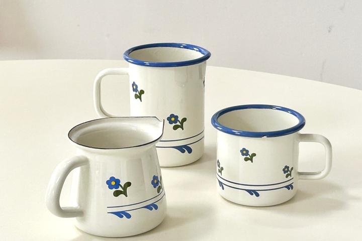 밀크포트+머그+저그 세트