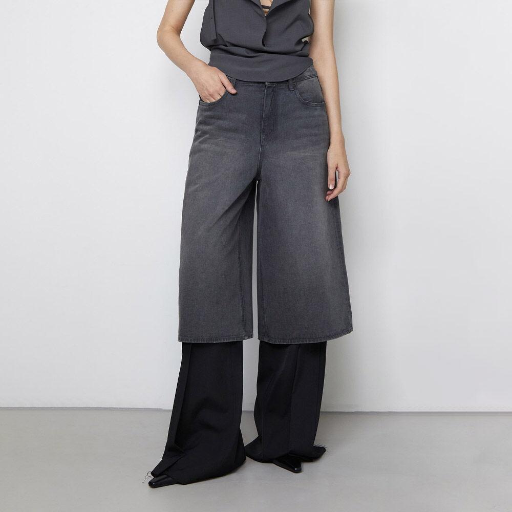 DENIM BERMUDA PANTS_GREY_LOW24SC_JN030GR