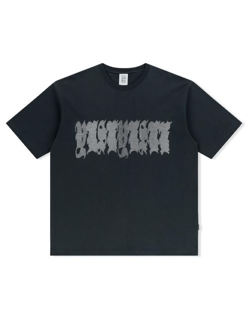 Y.E.S Typo Tee Charcoal
