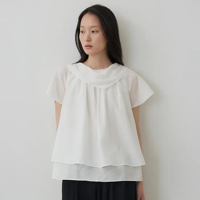 [단독] YEN FLARE BLOUSE_IVORY