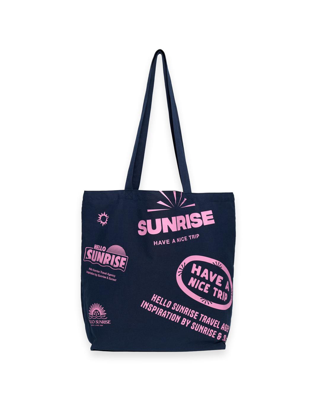 HS Graphic Cotton Bag_Navy