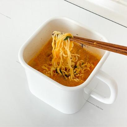 계량 라면 법랑용기