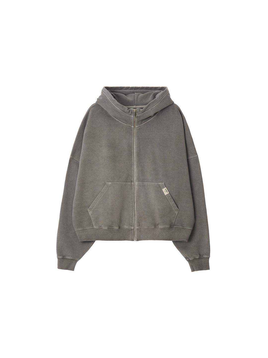 G CLASSIC WASHED BOXY ZIP UP (GRAY)