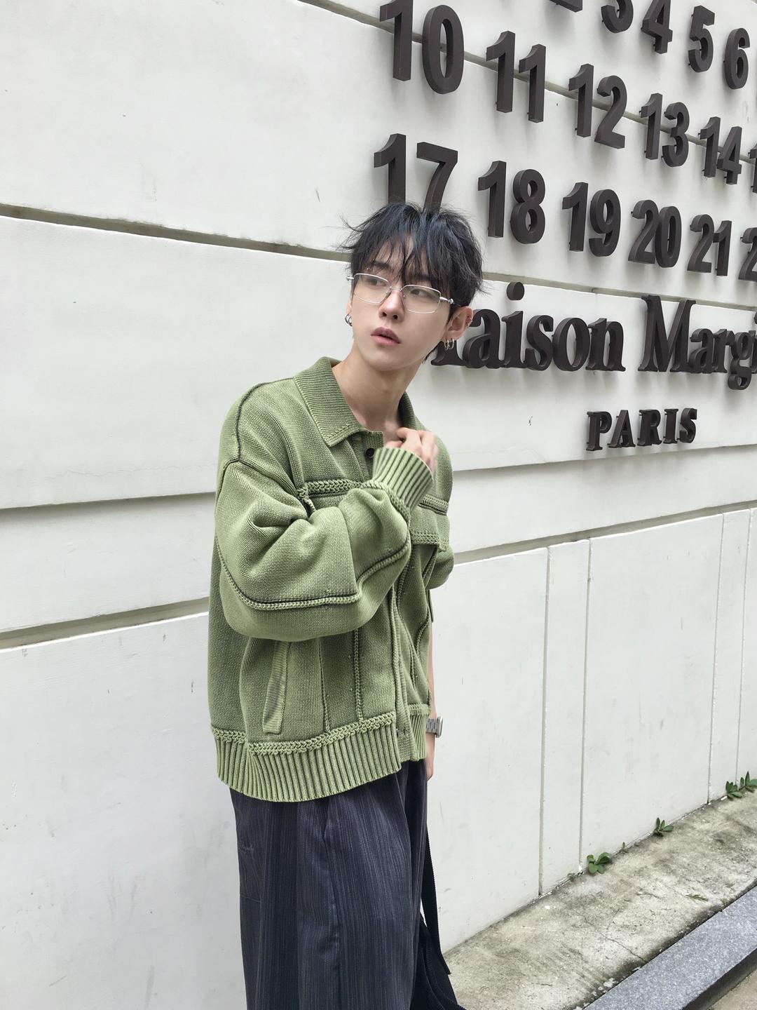 엔믹 트러커 워시드 가디건 2C