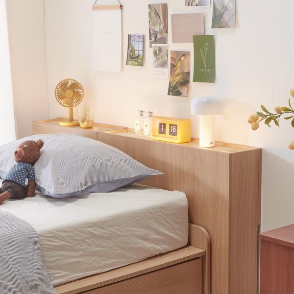 핏 테이블 침대헤드 LED조명 틈새수납장 선반 2type