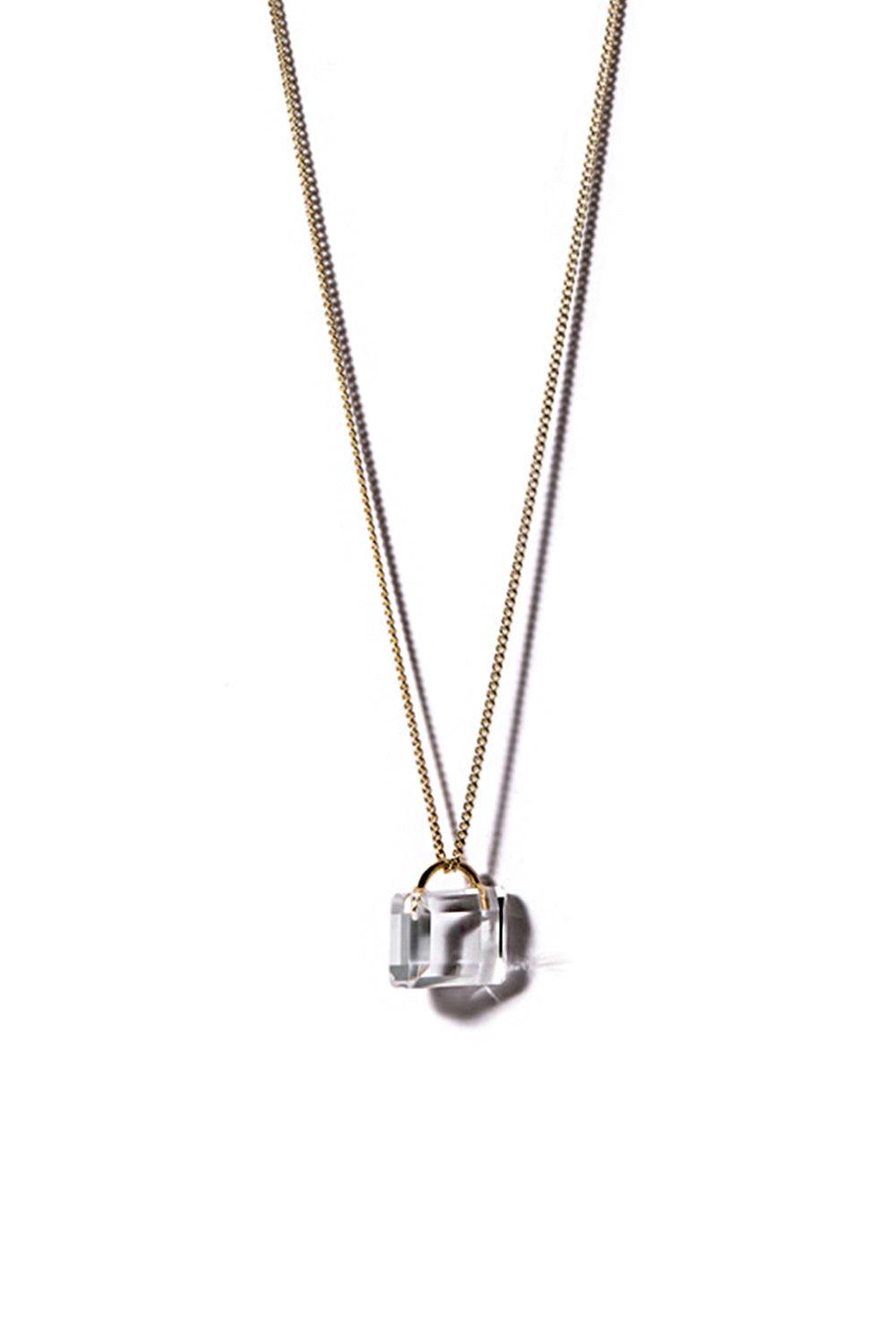 COLORLESS PADLOCK NECKLACE | COLDFRAME