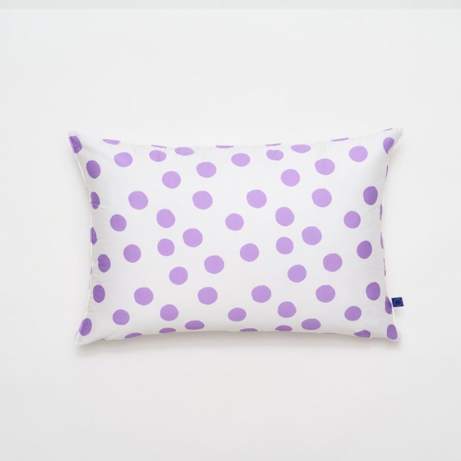 PP104 바이올렛 도트 60수 베개커버 (코튼)