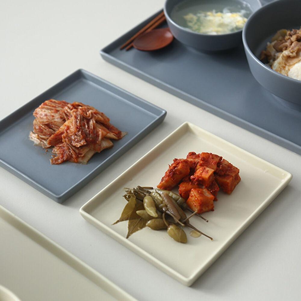 크리미 직사각 플랫접시 4 size