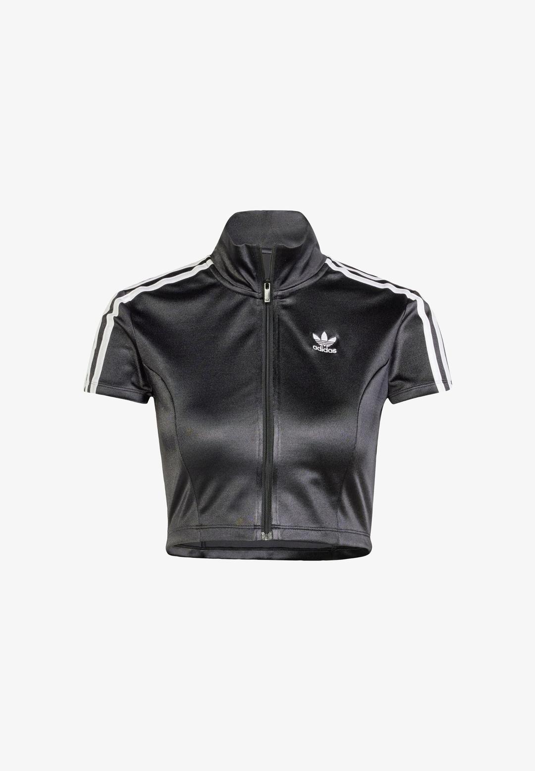 반팔 트랙 집업 스웨트셔츠